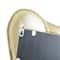 Glitzhome® 34.25" Modern Gold Foil Metal Frame Wavy Wall Mirror